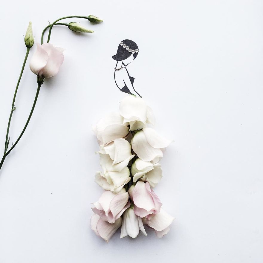 I Created An Illustrated Alter Ego Sassy Du Fleur, Out Of Petals