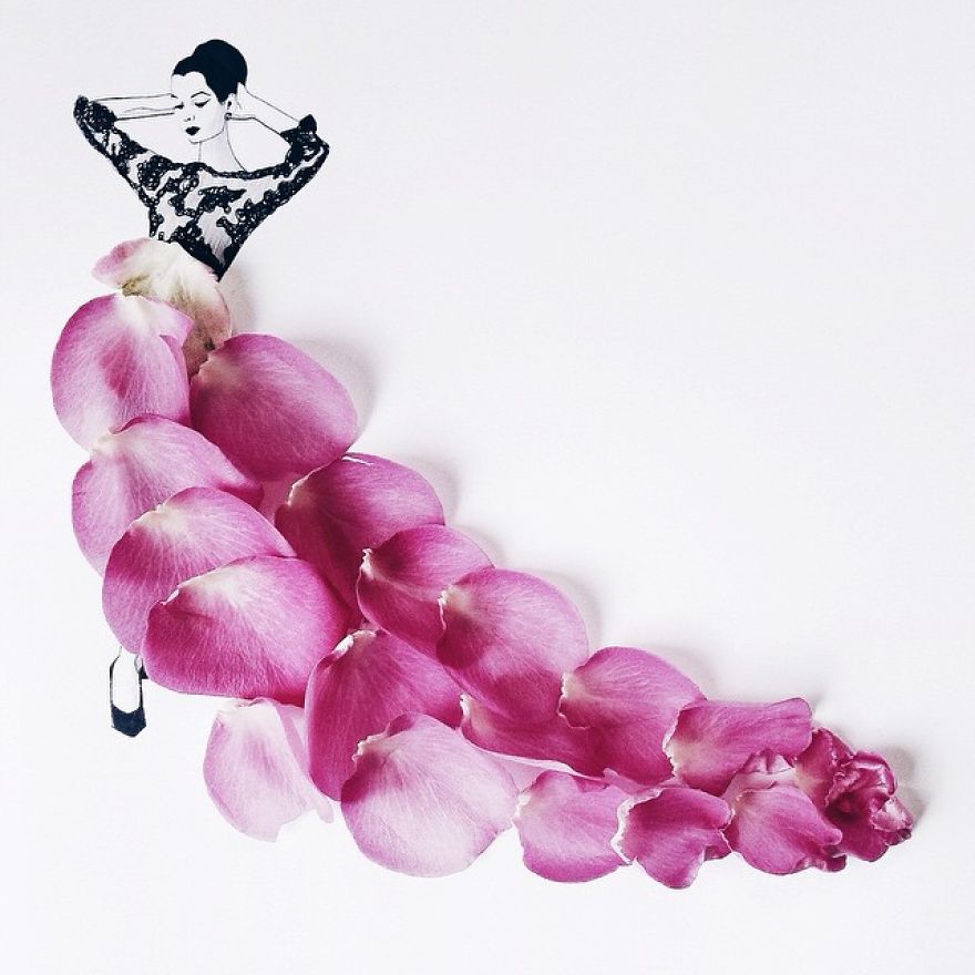 I Created An Illustrated Alter Ego Sassy Du Fleur, Out Of Petals