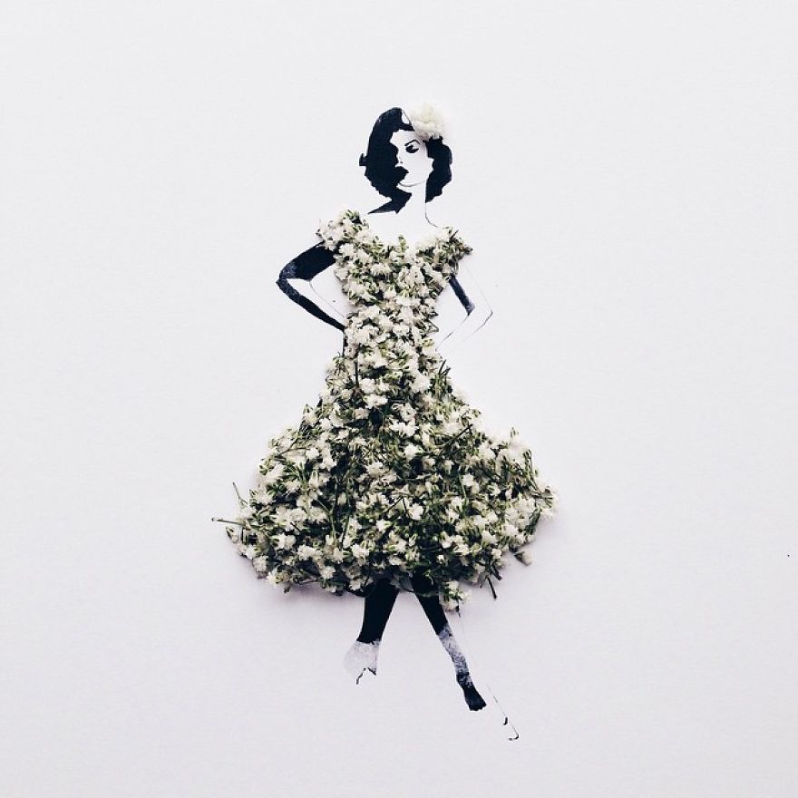 I Created An Illustrated Alter Ego Sassy Du Fleur, Out Of Petals