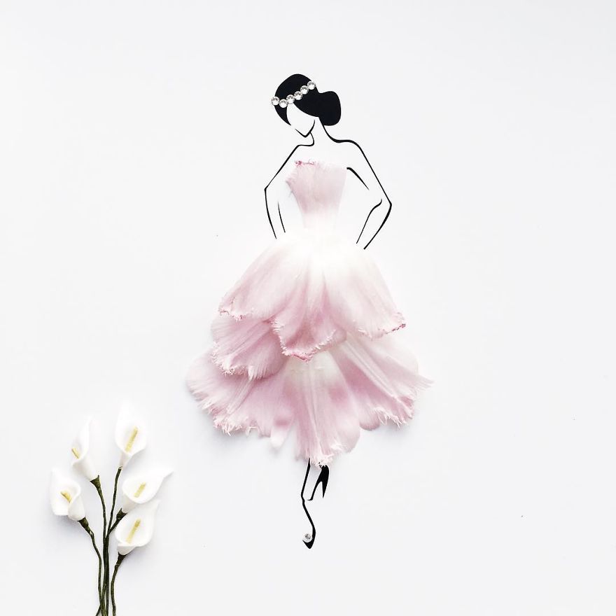 I Created An Illustrated Alter Ego Sassy Du Fleur, Out Of Petals