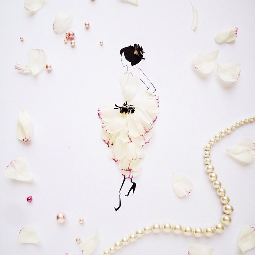 I Created An Illustrated Alter Ego Sassy Du Fleur, Out Of Petals