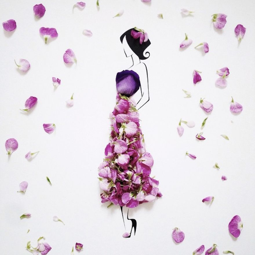 I Created An Illustrated Alter Ego Sassy Du Fleur, Out Of Petals