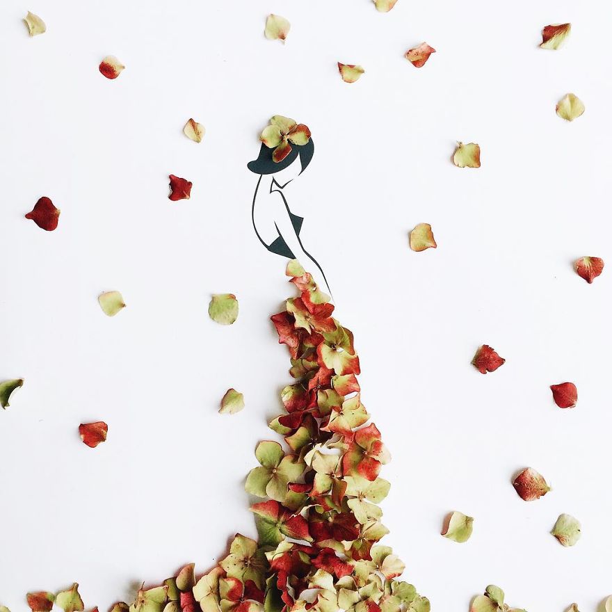 I Created An Illustrated Alter Ego Sassy Du Fleur, Out Of Petals