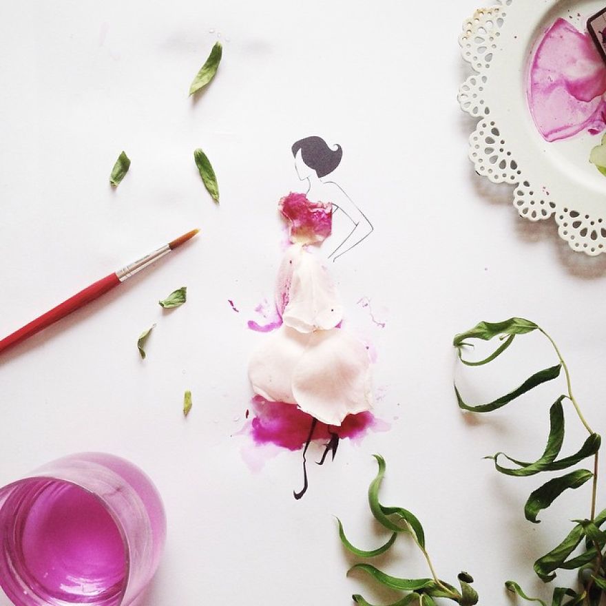 I Created An Illustrated Alter Ego Sassy Du Fleur, Out Of Petals