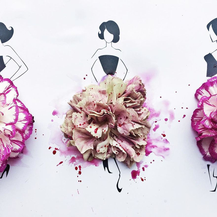 I Created An Illustrated Alter Ego Sassy Du Fleur, Out Of Petals