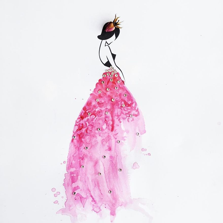 I Created An Illustrated Alter Ego Sassy Du Fleur, Out Of Petals