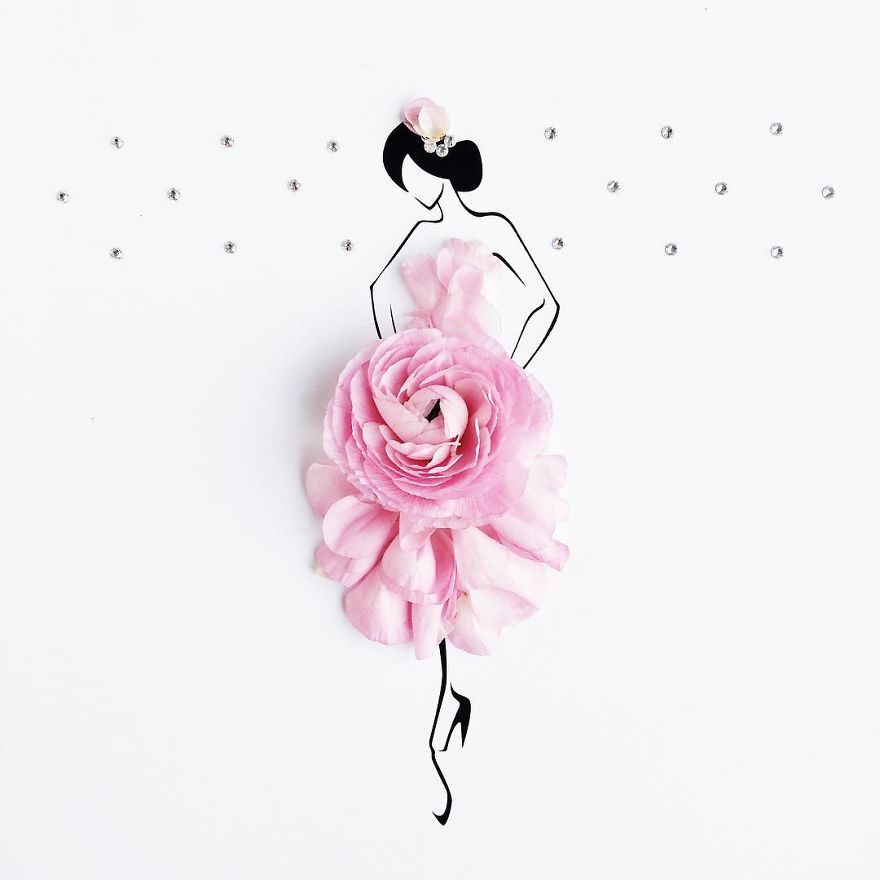 I Created An Illustrated Alter Ego Sassy Du Fleur, Out Of Petals