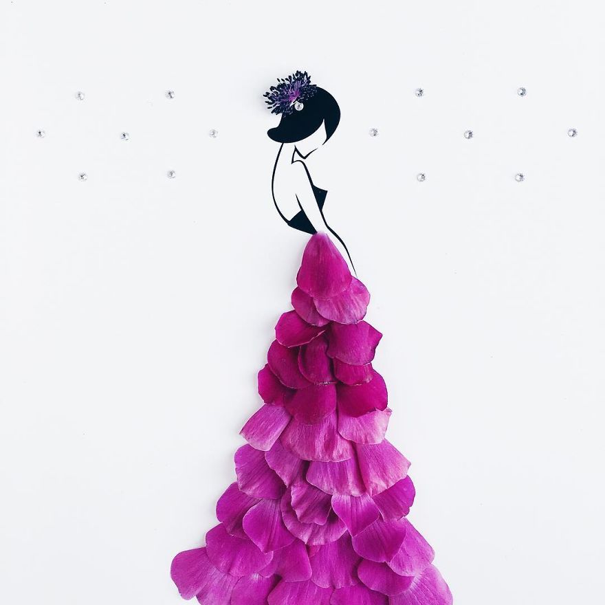 I Created An Illustrated Alter Ego Sassy Du Fleur, Out Of Petals