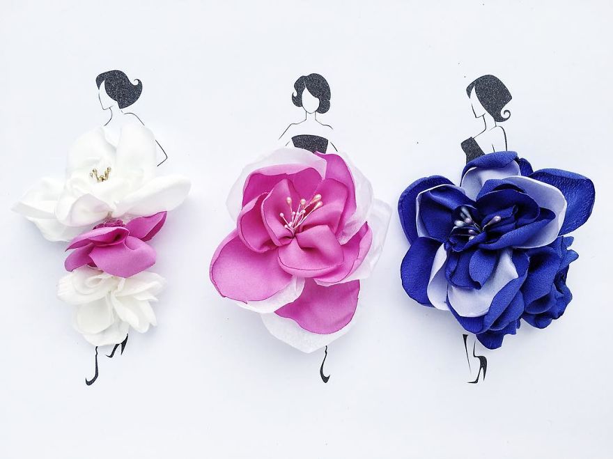 I Created An Illustrated Alter Ego Sassy Du Fleur, Out Of Petals