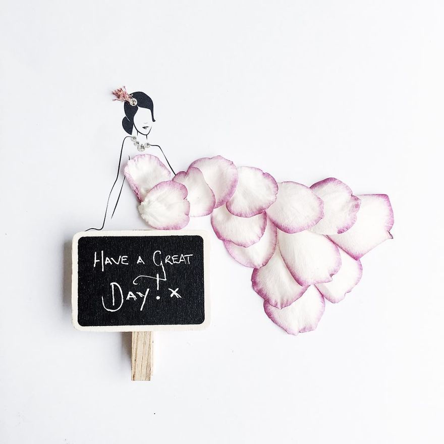 I Created An Illustrated Alter Ego Sassy Du Fleur, Out Of Petals