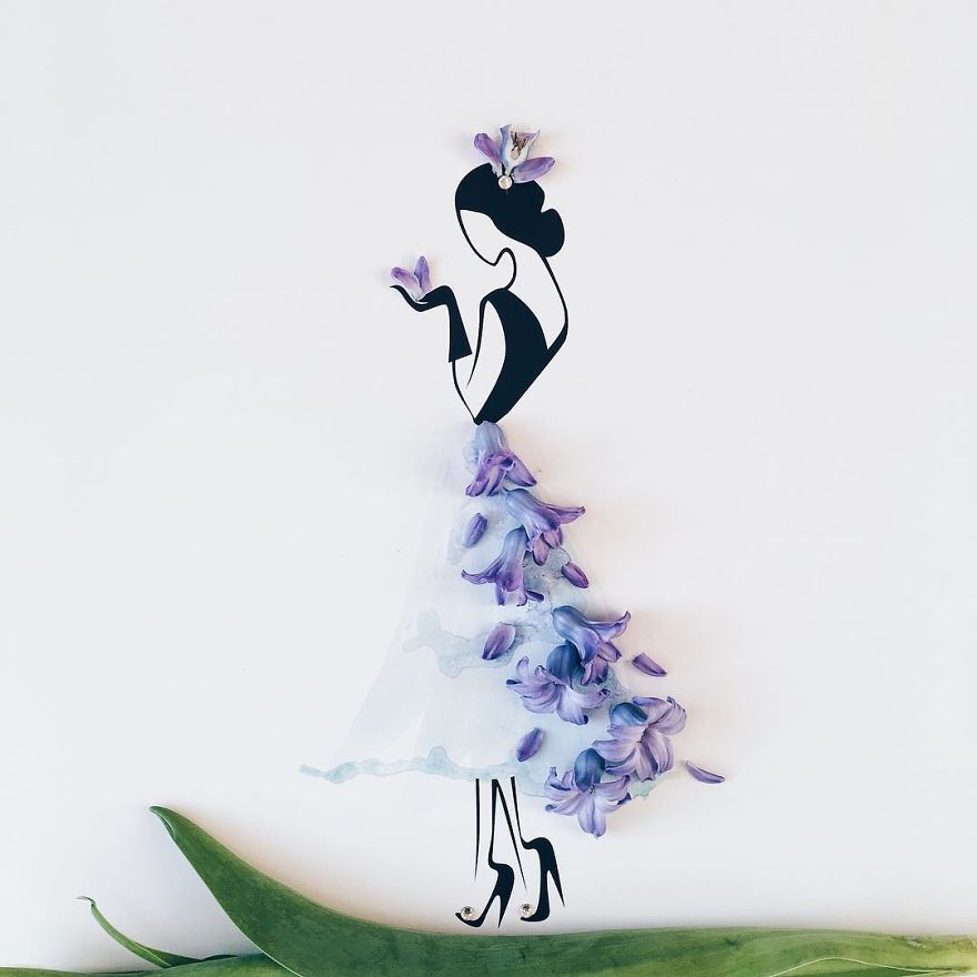 I Created An Illustrated Alter Ego Sassy Du Fleur, Out Of Petals