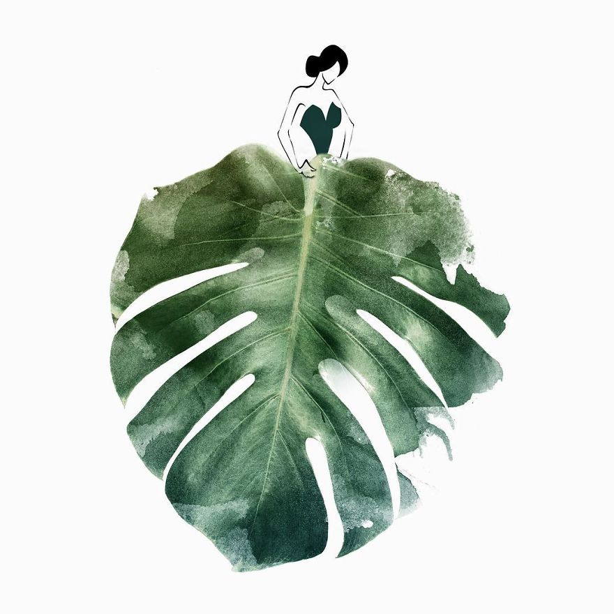 I Created An Illustrated Alter Ego Sassy Du Fleur, Out Of Petals