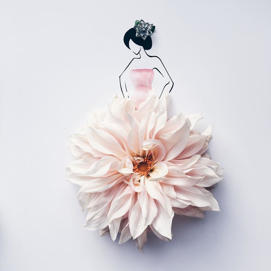 I Created An Illustrated Alter Ego Sassy Du Fleur, Out Of Petals