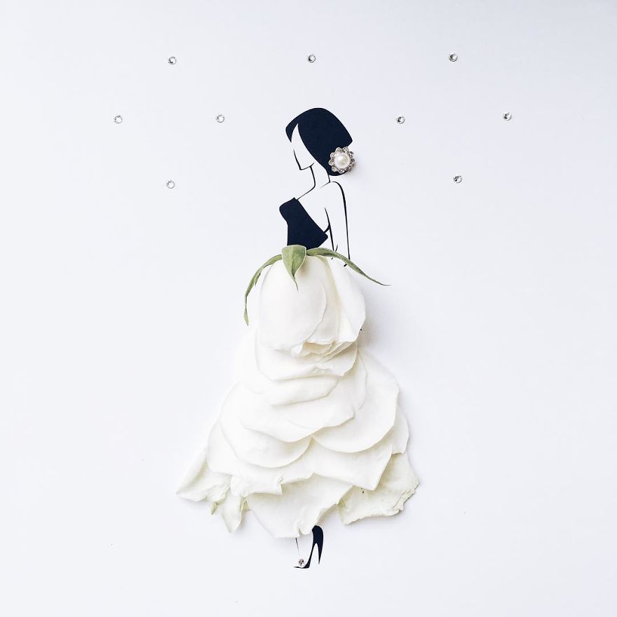 I Created An Illustrated Alter Ego Sassy Du Fleur, Out Of Petals