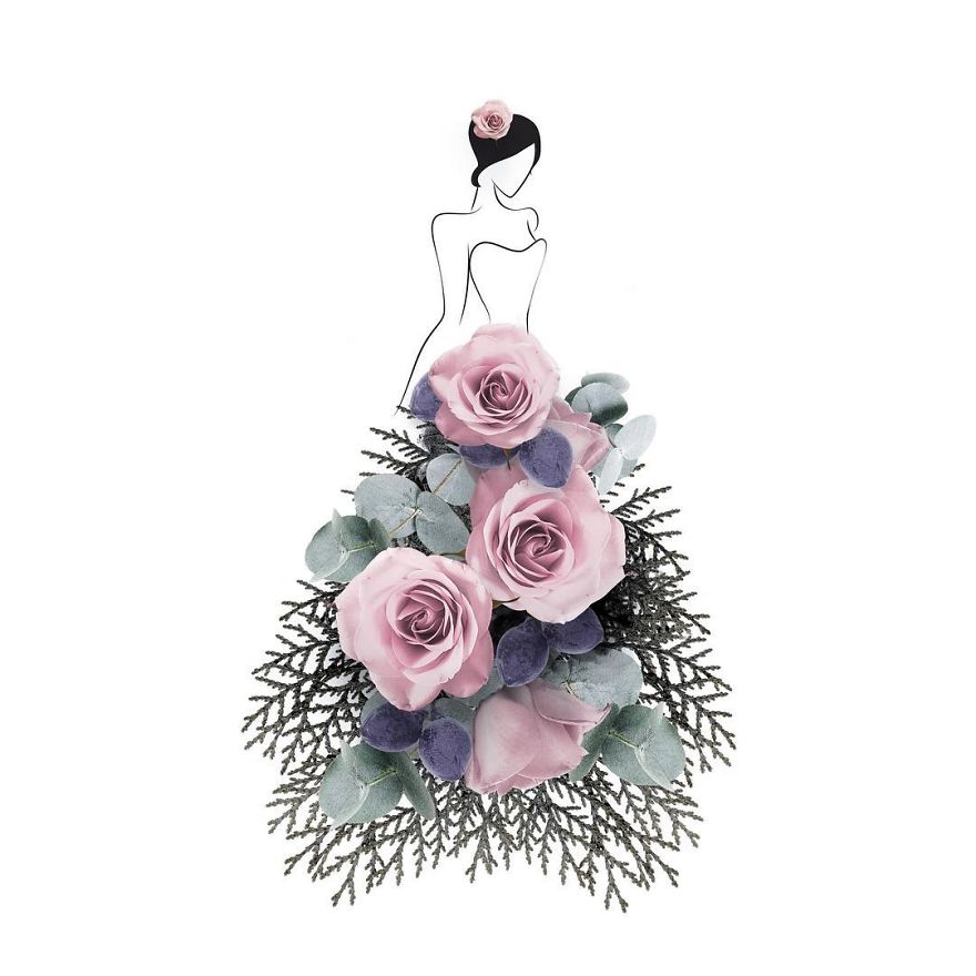 I Created An Illustrated Alter Ego Sassy Du Fleur, Out Of Petals