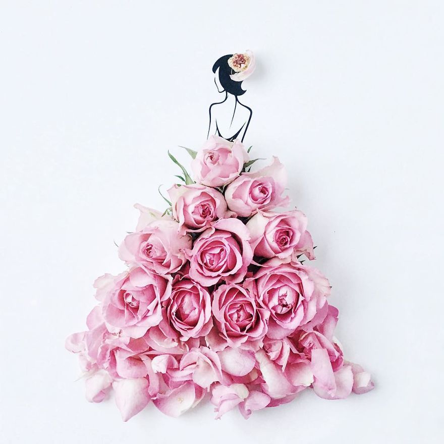 I Created An Illustrated Alter Ego Sassy Du Fleur, Out Of Petals