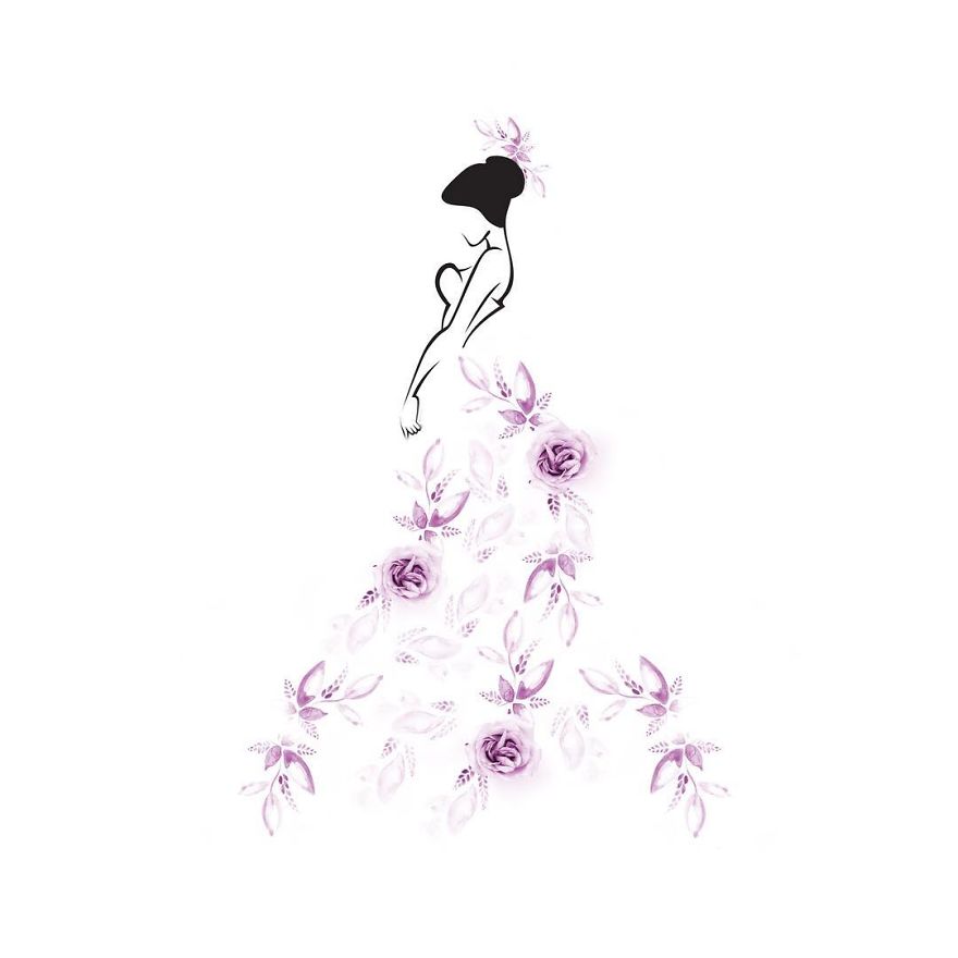I Created An Illustrated Alter Ego Sassy Du Fleur, Out Of Petals