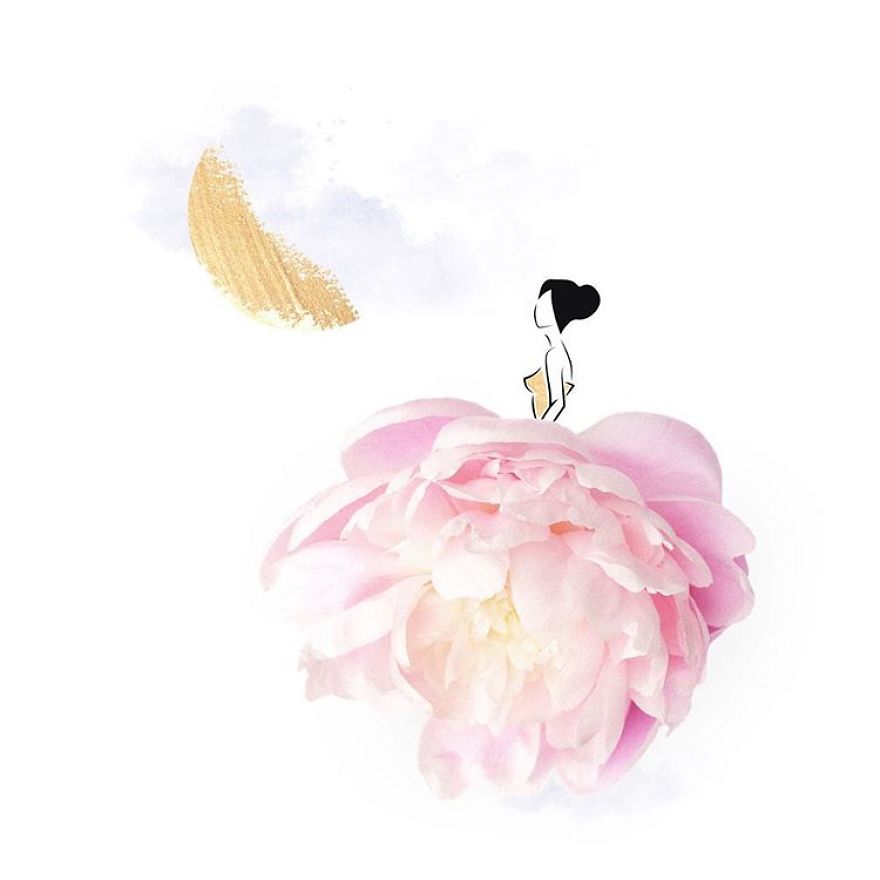 I Created An Illustrated Alter Ego Sassy Du Fleur, Out Of Petals