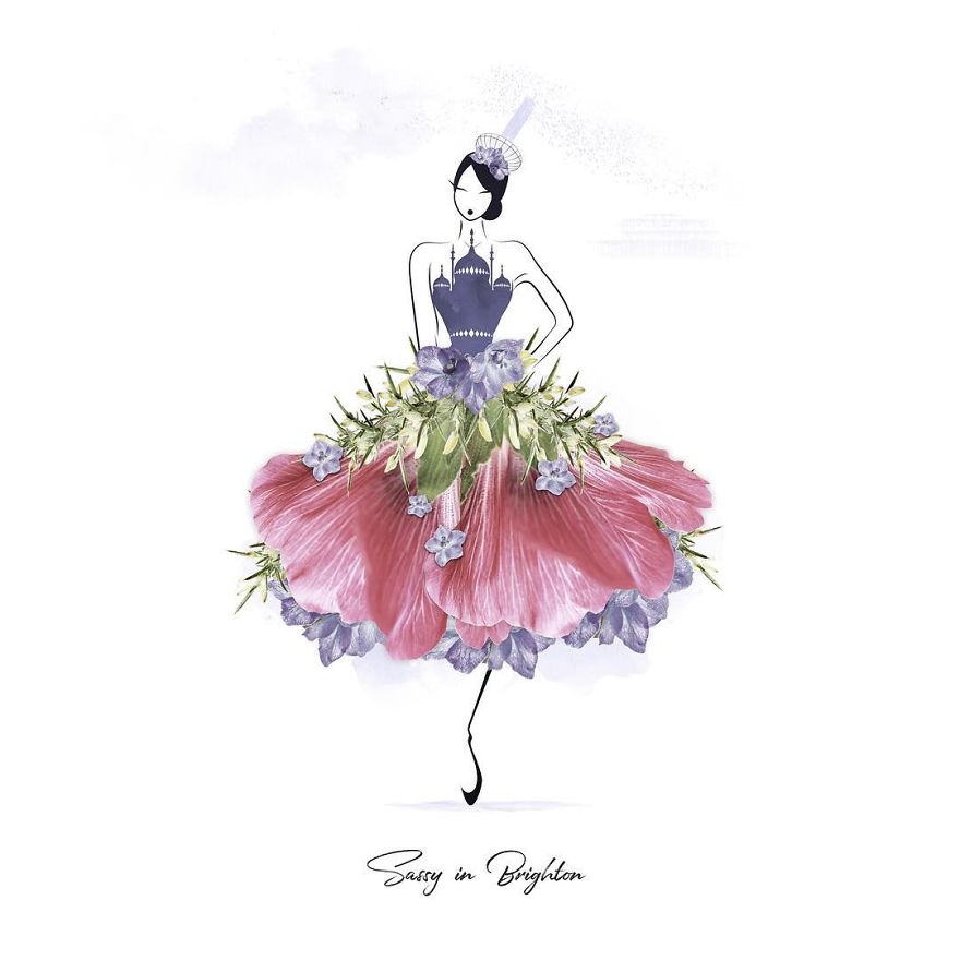 I Created An Illustrated Alter Ego Sassy Du Fleur, Out Of Petals