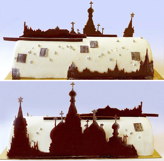 I Draw And Create My Own Chocolate World On The Mirror Glaze