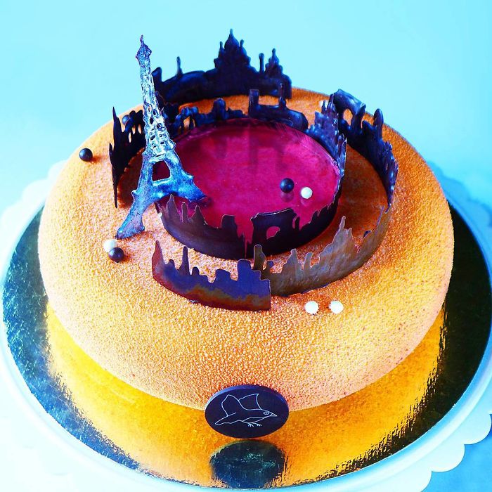 I Draw And Create My Own Chocolate World On The Mirror Glaze