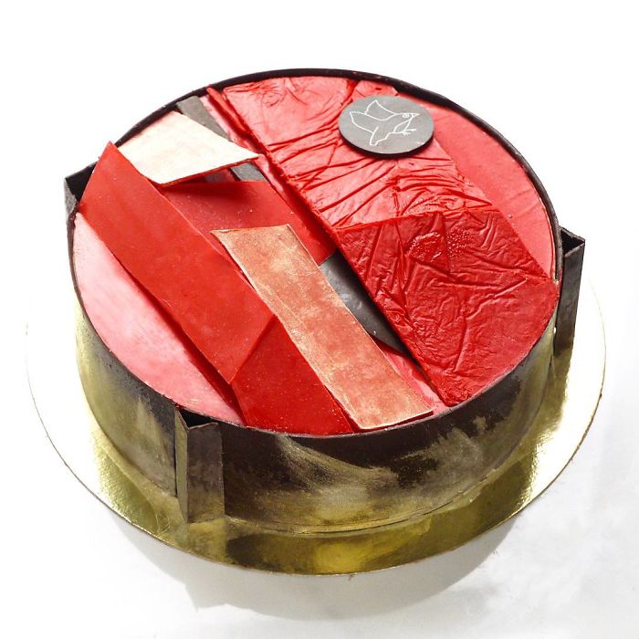 I Draw And Create My Own Chocolate World On The Mirror Glaze