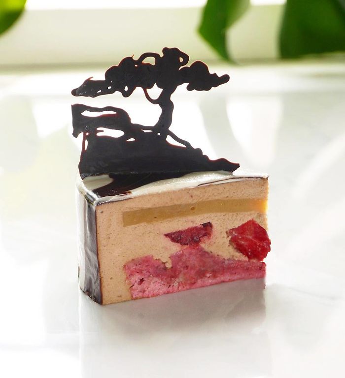 I Draw And Create My Own Chocolate World On The Mirror Glaze