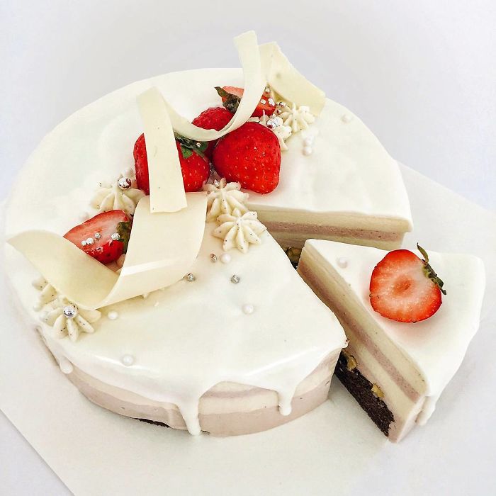 I Draw And Create My Own Chocolate World On The Mirror Glaze