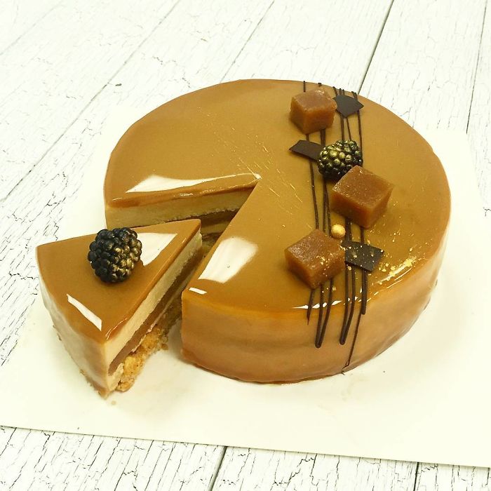 I Draw And Create My Own Chocolate World On The Mirror Glaze