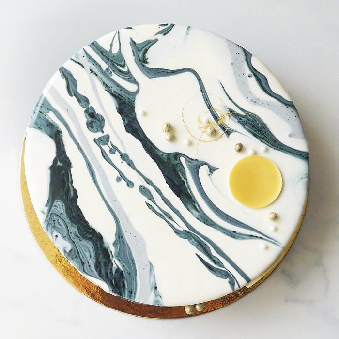 I Draw And Create My Own Chocolate World On The Mirror Glaze