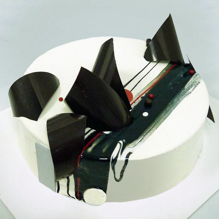 I Draw And Create My Own Chocolate World On The Mirror Glaze