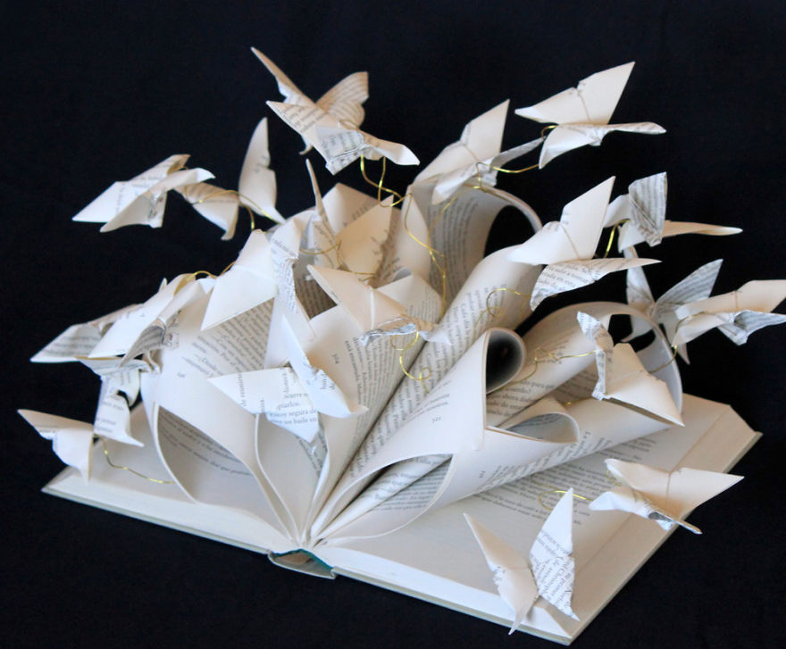 I Gave Old Books A New Life By Making Art From Them