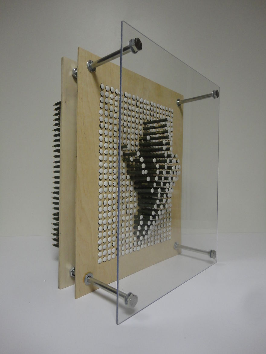 I Made This Art Project Using 560 Pencils