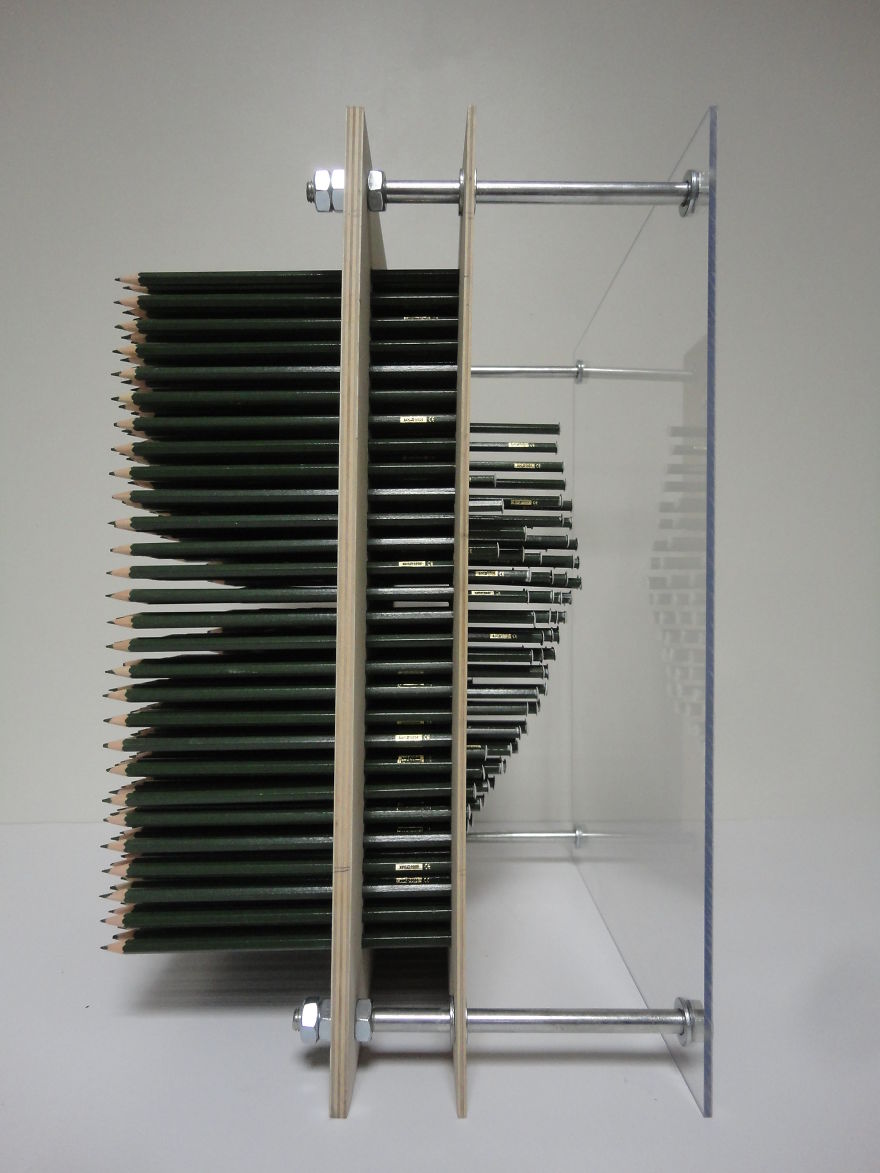 I Made This Art Project Using 560 Pencils