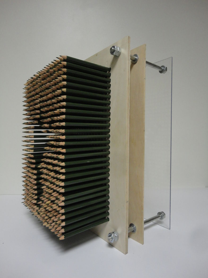 I Made This Art Project Using 560 Pencils