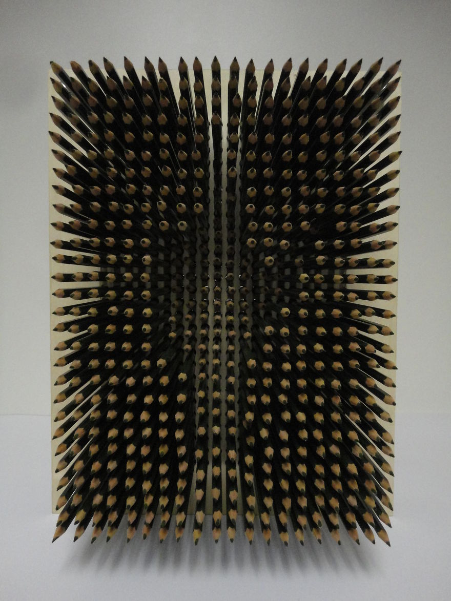 I Made This Art Project Using 560 Pencils