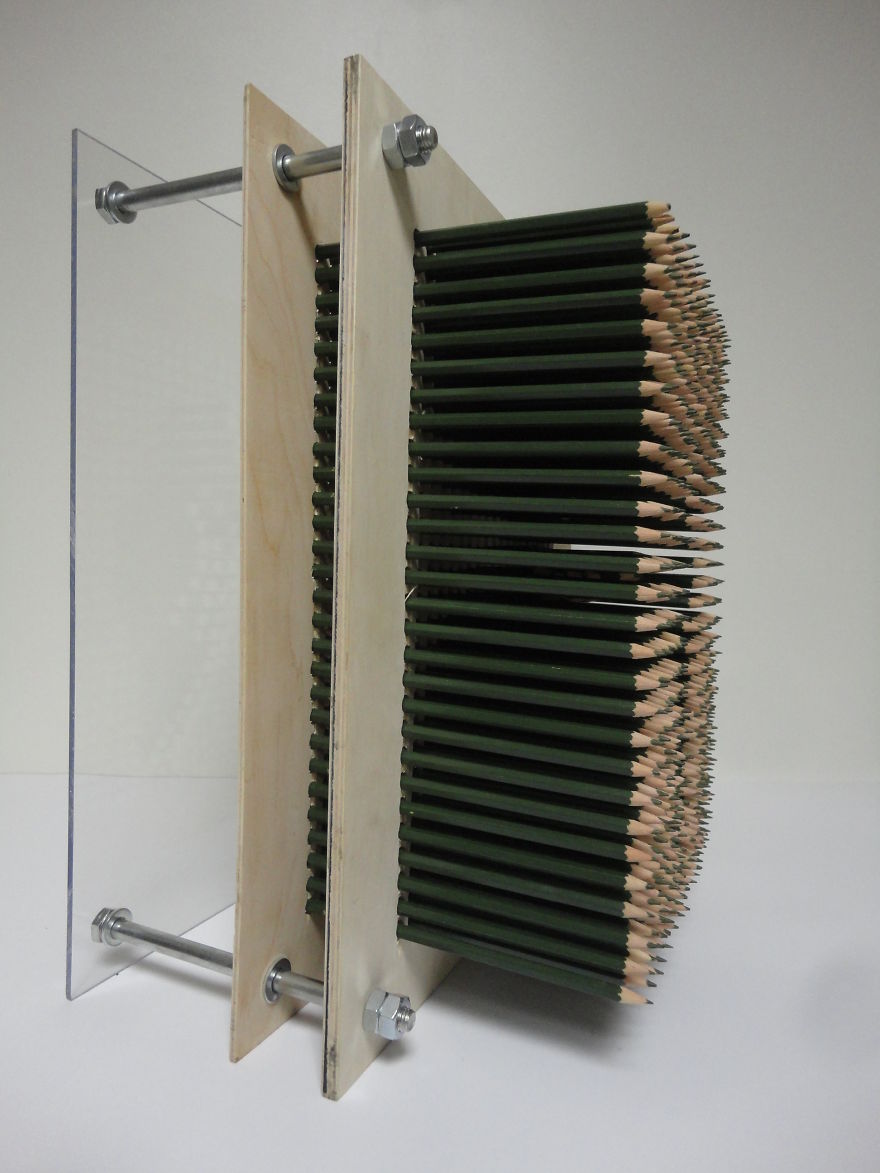 I Made This Art Project Using 560 Pencils