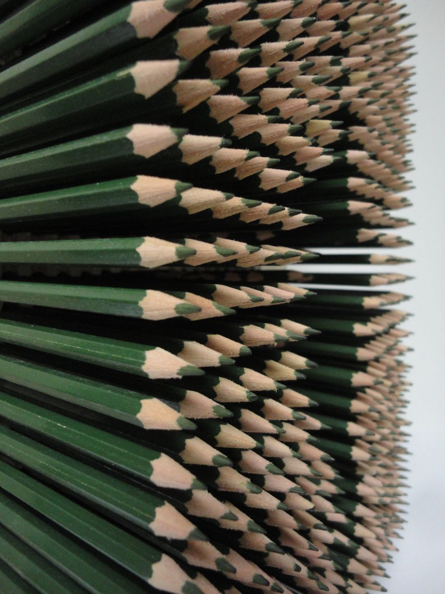 I Made This Art Project Using 560 Pencils