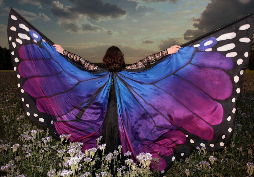 I Paint Silk Butterfly Wings