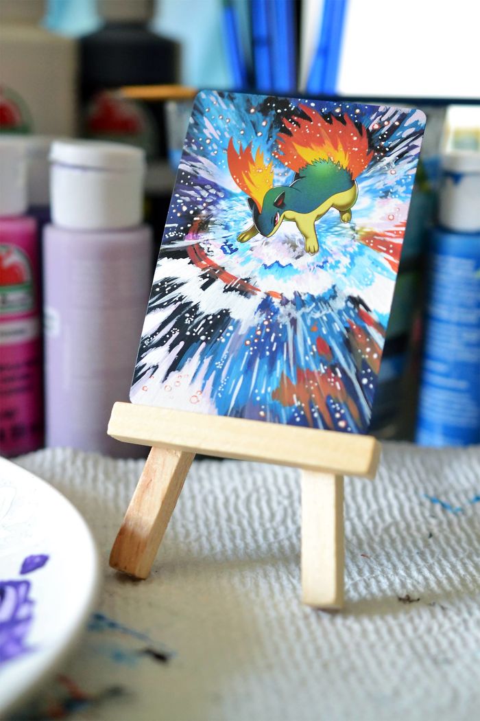 I Bring Old Pokemon Cards Back To Life By Repainting Them