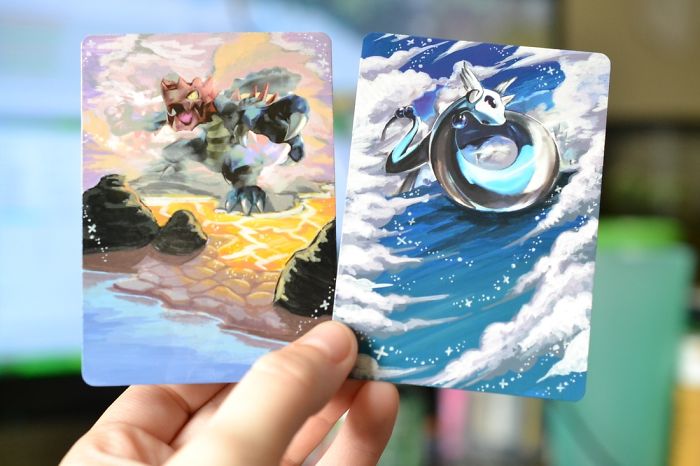 I Bring Old Pokemon Cards Back To Life By Repainting Them