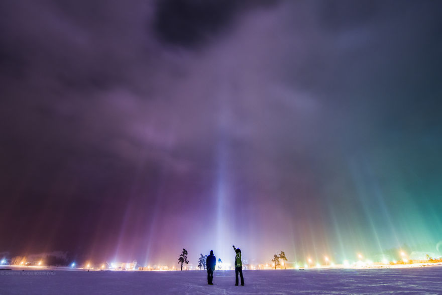 I Shot Extremely Rare Atmospheric Phenomenon Called Light Pillars I Shot Extremely Rare Atmospheric Phenomenon Called Light Pillars