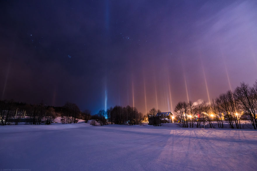 I Shot Extremely Rare Atmospheric Phenomenon Called Light Pillars I Shot Extremely Rare Atmospheric Phenomenon Called Light Pillars