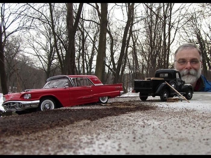 Artist Uses Perspective, Miniature Car Models And A $250 Camera To Create Realistic Historical Photo