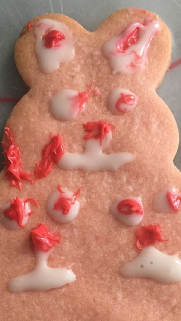 Made By My 74 Year Old Mother...bloody Easter Bunny?