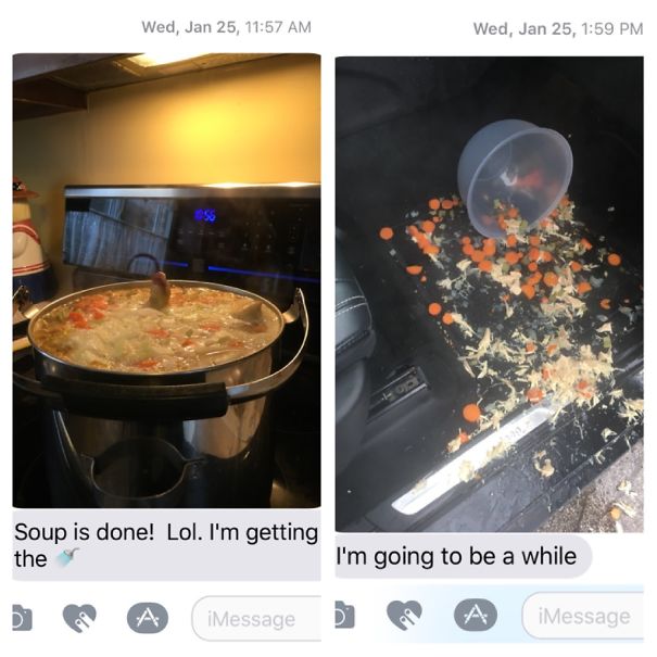 My Mom Tried To Bring Me Soup Because My Son Was Sick