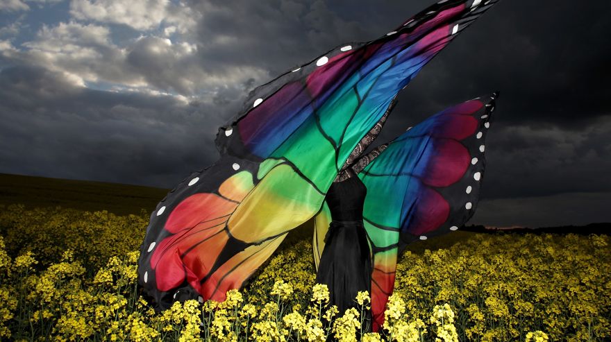 I Paint Silk Butterfly Wings