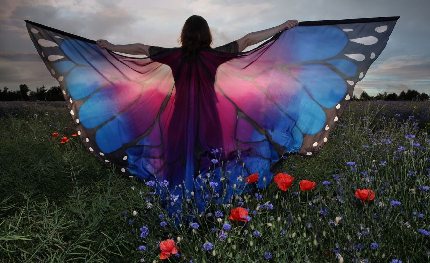 I Paint Silk Butterfly Wings