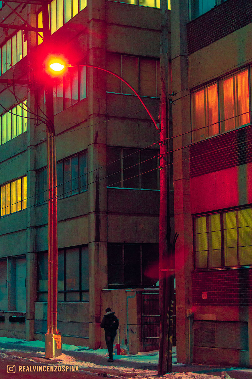 I Photographed A Snowy Montreal Night