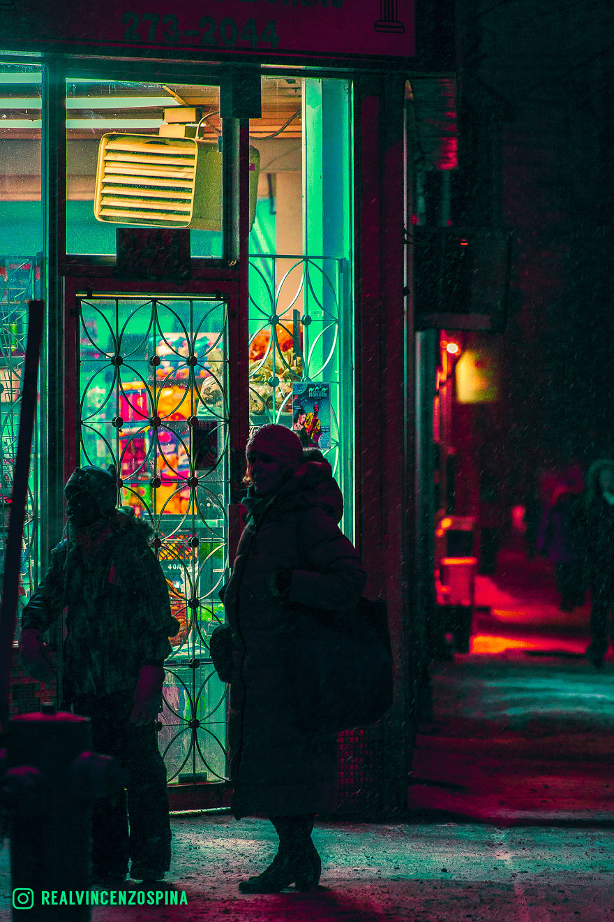 I Photographed A Snowy Montreal Night